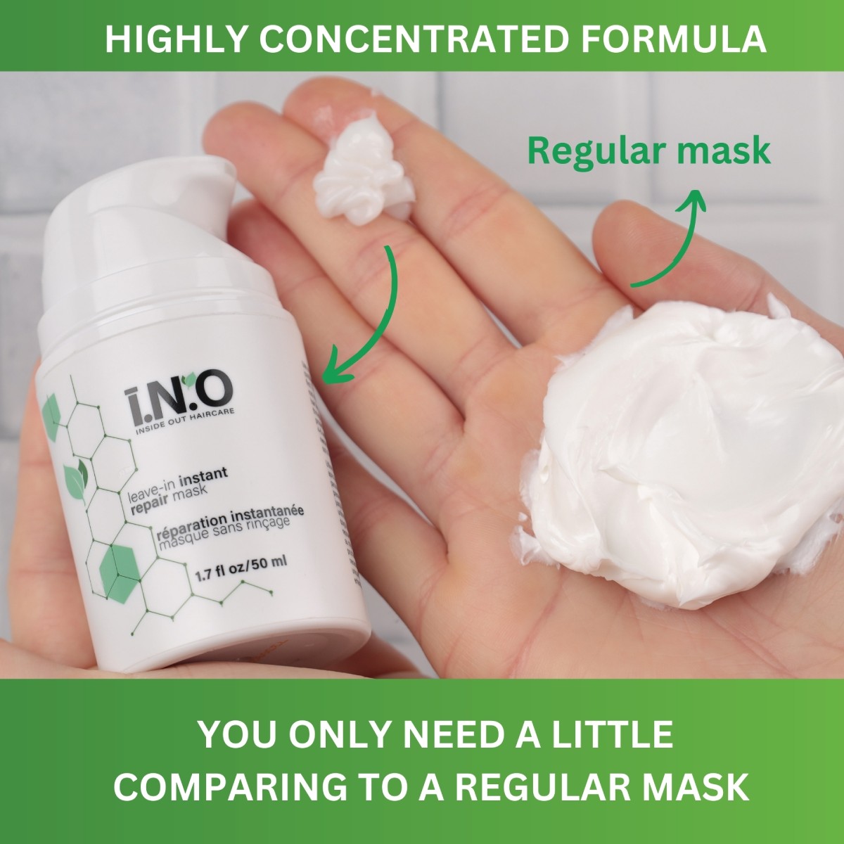 INO bottle - usage compare to other masks